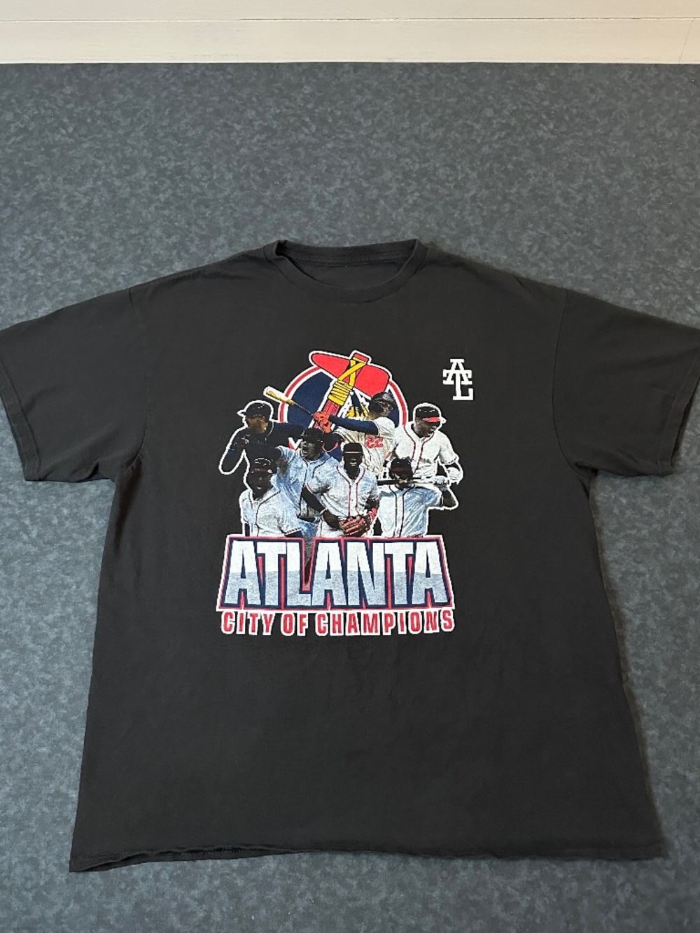 Atlanta Braves MLB 'City of Champions' 'It's About 2 Go Down' Graphic T Shirt
